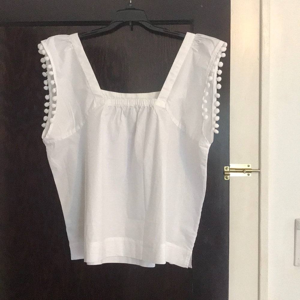 White jCrew top